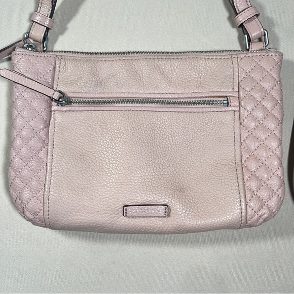 Vera Bradley Small Carryall Leather Crossbody Bag in "Pink Sands" Neutral Casual - Picture 3 of 16